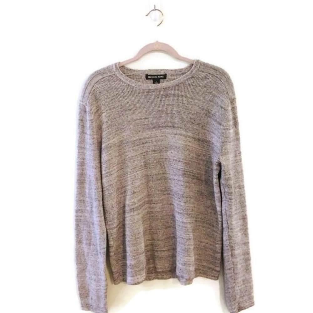 MICHAEL KORS Men's Gray Knit crew neck sweater